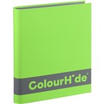 COLOURHIDE SILKY TOUCH RING BINDER 2D 25MM A4 LIME 7071586 