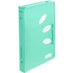 COLOURHIDE ZIP RING BINDER PP 2D 25MM A4 BISCAY GREEN
