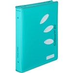 COLOURHIDE ZIP RING BINDER PP 2D 25MM A4 AQUA