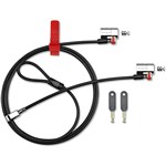 KENSINGTON CLICKSAFE KEYED TWIN LAPTOP LOCK