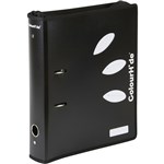 COLOURHIDE ZIPPER LEVER ARCH FILE 70MM A4 BLACK