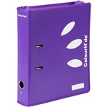 COLOURHIDE ZIPPER LEVER ARCH FILE 70MM A4 PURPLE