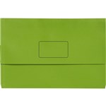 INITIATIVE DOCUMENT WALLET 345 X 225MM GREEN PACK 50