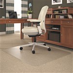 MARBIG ROLLAMAT CHAIRMAT PVC RECTANGULAR MEDIUM PILE CARPET 1160 X 1520MM CLEAR