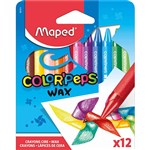 MAPED WAX CRAYONS ASSORTED PACK 12