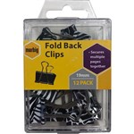 MARBIG FOLDBACK CLIP 19MM ZEBRA PRINT PACK 12