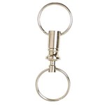 REXEL ID PULL APART KEY HOLDER METAL SILVER
