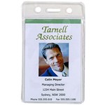 REXEL ID POUCH SOFT PORTRAIT 62 X 104MM CLEAR PACK 10