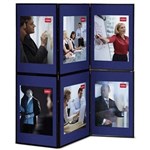NOBO DISPLAY BOARD 6 PANEL PORTABLE 900 X 600MM BLUE