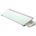 QUARTET DESKTOP GLASS COMPUTER PAD 460 X 150MM