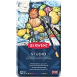DERWENT STUDIO COLOURED PENCILS ASSORTED TIN 12