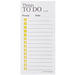 POSTIT PT06 NOTE PADS THINGS TO DO 100 SHEETS PER PAD 70 X 148MM YELLOW ON WHITE 7026336