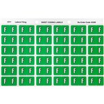 AVERY 43306 LATERAL FILE LABEL SIDE TAB F COLOUR CODE 25 X 38MM LIGHT GREEN PACK 180