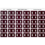 AVERY 43311 LATERAL FILE LABEL SIDE TAB K COLOUR CODE 25 X 38MM BROWN PACK 180