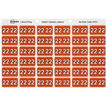 AVERY 43372 LATERAL FILE LABEL SIDE TAB YEAR CODE 22 25 X 38MM ORANGE BOX 180