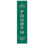 AVERY 69632 MERIT RIBBONS SATIN 4TH PLACE GREEN PACK 100