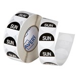 AVERY 937335 REMOVABLE DAY LABEL SUNDAY 24MM BLACKWHITE BOX 1000