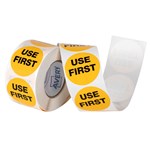 AVERY 937343 REMOVABLE USE FIRST LABEL 40MM YELLOWBLACK BOX 500