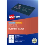AVERY 959025 L7414 QUICK CLEAN BUSINESS CARD 150GSM 85 X 54MM MATTE WHITE PACK 200