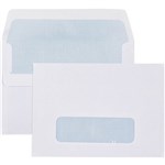 CUMBERLAND C6 ENVELOPES SECRETIVE WALLET WINDOWFACE SELF SEAL 80GSM 114 X 162MM WHITE BOX 500