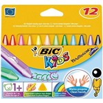 BIC KIDS PLASTIDECOR CRAYONS 8MM PACK 12
