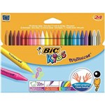 BIC KIDS PLASTIDECOR CRAYONS 8MM PACK 24