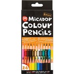 MICADOR BASICS COLOUR PENCILS ASSORTED PACK 24