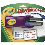 CRAYOLA WHITEBOARD MARKER AND ERASER MAGNETIC CADDY