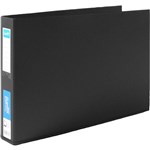 BANTEX RING BINDER PP LANDSCAPE 2D 38MM A3 BLACK