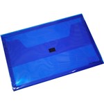 FOLDERMATE DOCUMENT WALLET POP GEAR PP HOOK AND LOOP CLOSURE FOOLSCAP BLUE