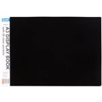 BANTEX DISPLAY BOOK NONREFILLABLE LANDSCAPE SPINE INSERT 20 POCKET A3 BLACK