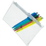 BANTEX ZIP CASE PVC  29X38X5CM CLEAR 7009214
