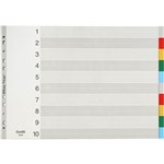 BANTEX PP INDEX DIVIDER 110 TAB LANDSCAPE A3 COLOURED