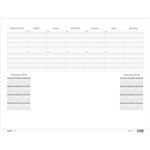 BANTEX DESK PAD CALENDAR REFILL PACK 10 SHEETS
