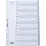 BANTEX PP INDEX DIVIDER 115 TAB A4 GREY