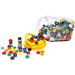 EDUCATIONAL COLOURS STACKING COUNTERS JAR 500