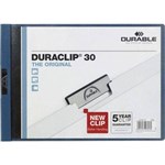 DURABLE DURACLIP DOCUMENT FILE LANDSCAPE 30 SHEET CAPACITY A4 DARK BLUE