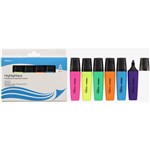 INITIATIVE HIGHLIGHTER CHISEL ASSORTED WALLET 6
