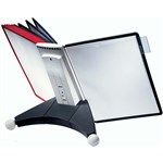 DURABLE SHERPA TABLE DISPLAY UNIT 10 PANELS A4 BLACKRED
