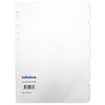 INITIATIVE DIVIDERS MANILLA 5TAB A4 WHITE