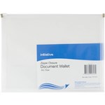 INITIATIVE DOCUMENT WALLET WITH ZIPPER A4 CLEAR