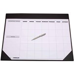 CUMBERLAND DESK PLANNER CALENDAR UNDATED MONTH TO VIEW 455 X 580MM BLACK
