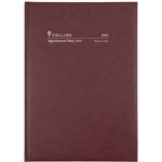 COLLINS 2023 EARLY EDITION APPOINTMENT DIARY WEEK TO VIEW 1 HOUR A4 BURGUNDY
