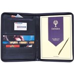 DEBDEN CONFERENCE PORTFOLIO ZIP CLOSURE PU A4 BLACK