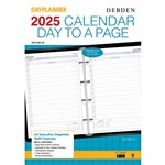DEBDEN 2022 DAYPLANNER EXECUTIVE EDITION REFILL DAY TO PAGE