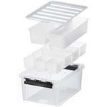 ORTHEX SMARTSTORE CLASSIC 15 STORAGE BOX 14 LITRE CLEARBLACK  7 INSERTS