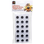 EDUCATIONAL COLOURS JOGGLE EYES ADHESIVE BLACKWHITE PACK 60