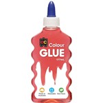 EDUCATIONAL COLOURS COLOUR GLUE 177ML RED