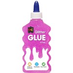 EDUCATIONAL COLOURS GLITTER GLUE 177ML PINK