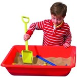 EDUCATIONAL COLOURS SAND AND WATER PLAY TRAY RED